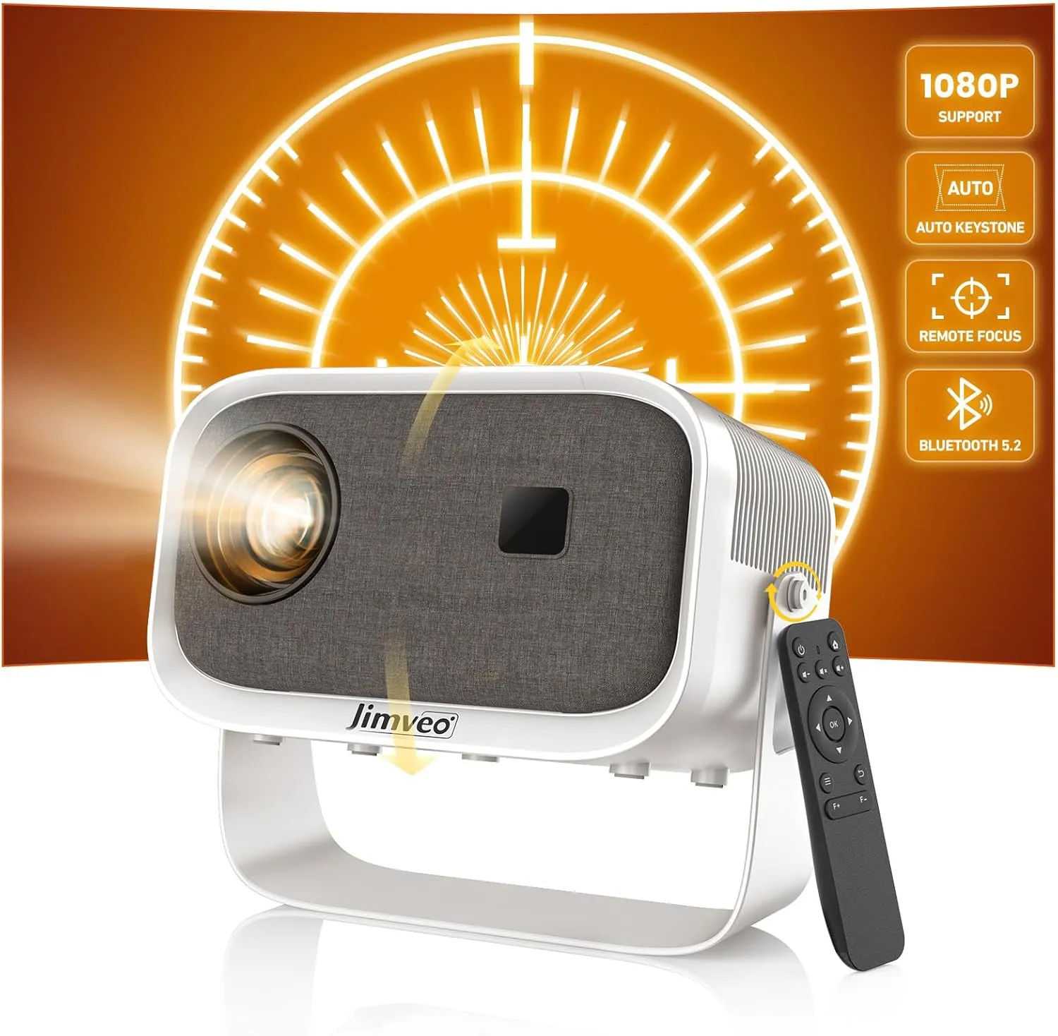 1080p Mini Projector for Movie Nights